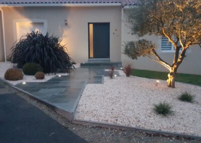 Atlantic Sud Paysage modernisation entrée de maison à Brains