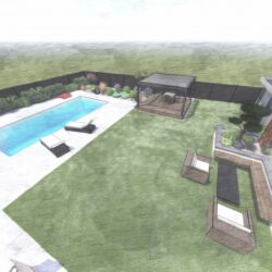 Projet 3D conception jardin Pornic