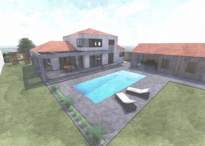 Projet 3D création paysager Pornic Atlantic Sud Paysage