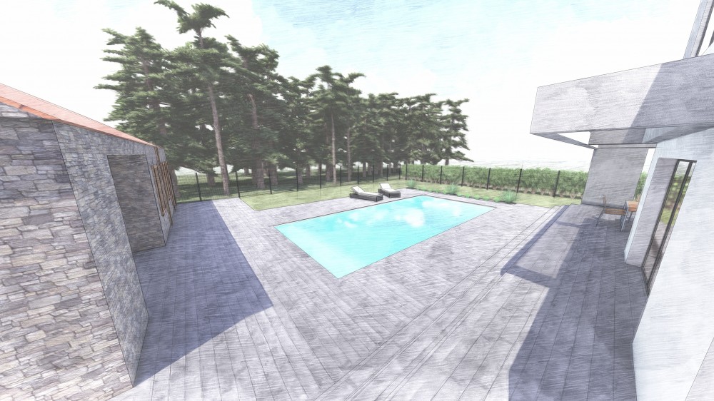 Projet 3D création paysager Pornic Atlantic Sud Paysage